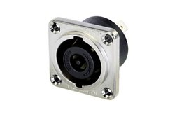 Złącze męskie głośnikowe Neutrik Speakon NLT8MPXX, stop miedzi, złącze żeńskie z kołnierzem, wyjście proste, 1 szt.