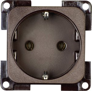Gniazdo z uziemieniem inprojal elektrosysteme 102563, brązowy 1 szt.