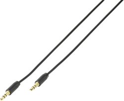 VIVANCO kabel audio 3.5 mm, czarny, 1 m Kabel Jack Vivanco 38767  1.00 m