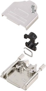 Obudowa złącza D-SUB MH Connectors MHDTZK9-K 6560-0805-01, metal, 180 °, 1 szt.