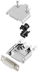 Zestaw listew żeńskich D-Sub encitech DTPK15-M-HDS26-W-K 6355-8056-12, rzędy: 3, styki: 26, 180 °, 1 szt.