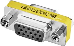 Przejściówka, adapter szeregowy Renkforce [1x złącze męskie D-SUB 15-pin - 1x złącze męskie D-SUB 15-pin]