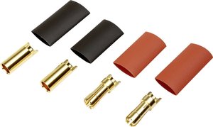 Złącze męskie akumulatora 5,5 mm Reely 1373192 pozłacane 2 par(a)