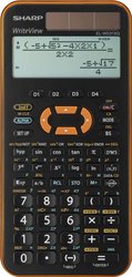 Sharp EL-W531 XG  Kalkulator szkolny pomarańczowy Wyświetlacz: 12 energią słoneczną, bateryjne (S x W x G) 79.6 x 15.5 x 161.5 mm