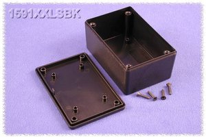 Obudowa uniwersalna Hammond Electronics, ABS, czarny, (D x S x W) 87 x 57 x 40 mm, 1 szt.