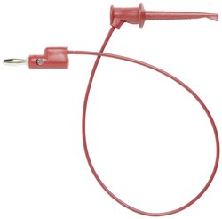 Zestaw czarno-czerwonych klipsów testowych Minigrabber® do układania w stosy kabli krosowych z wtykami bananowymi Końcówka pomiarowa Pomona Electronics 3782-36-02 1 zest.