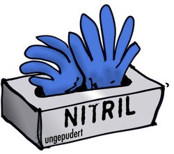 L+D  14694 100 szt. Nitryl Rękawice jednorazowe Rozmiar rękawic: 7, S