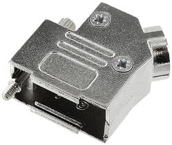 Obudowa złącza D-SUB encitech D45ZK-09-K 6560-0106-11, metal, 45 °, 1 szt.