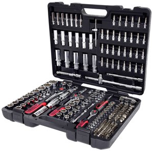 Zestaw kluczy nasadowych 1/4&quot,+3/8&quot,+1/2&quot, CHROMEplus, 195 szt Zestaw kluczy nasadowych KS Tools 918.0795 918.0795