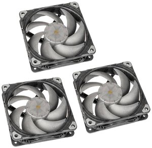 Phanteks PH-F120T30_BG_3P Wentylator do obudowy PC czarny (S x W x G) 120 x 120 x 30 mm