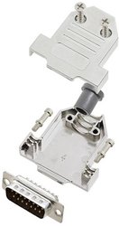 Zestaw listew męskich D-Sub TRU COMPONENTS TCDTNT15MDMPK 7709728, rzędy: 2, styki: 15, 180 °, 1 szt.