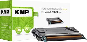 Toner KMP do Lexmark C746, C746A2YG, żółty Toner KMP L-T119Y 3906,0009, 1 szt.