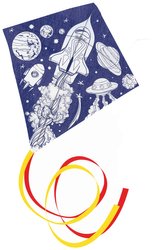 Pomaluj swój jednolinowy latawiec Unicornkosmiczna atmosfera Günther Flugspiele 1245