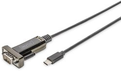 Przejściówka, adapter Digitus DA-70166 DA-70166, [1x szeregowe (9 pin) - 1x złącze męskie USB-C]