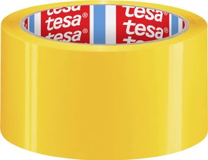tesapack® Secure & Strong — żółta taśma pakowa z efektem uszczelnienia dla bezpiecznej trasy transportu Taśma pakowa tesa tesapack® 58643-00000-00 SECURE & STRONG (D x S) 50 m x 50 mm 50 m 1 szt.