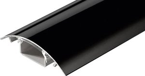 Kanał kablowy Alunovo, SC90-100, czarny (błyszczący), (D x S x W) 1000 x 80 x 20 mm,1 szt.