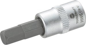 Nasadka trzpieniowa 6 mm TOOLCRAFT  816071 wewnętrzny sześciokąt 1 szt.
