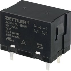 Przekaźnik dużej mocy Zettler Electronics AZ2704-2A-12DTWF, max 840 W/8310 VA