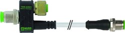 Trójnik M12-Bu 8p / M12-St 3p + M12-St 4p + LTG Trójnik Murr Elektronik 334011, 1 szt.