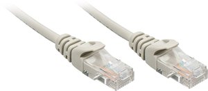 Kabel LAN LINDY 48377, 1 szt., RJ45, CAT 5e, U/UTP, 100.00 m, szary
