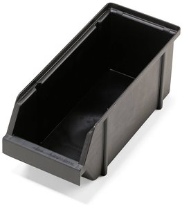 Skrzynia bez pokrywy raaco  113021  (S x W x G) 125 x 126 x 300 mm czarny 1 szt.