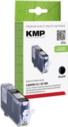 Tusz KMP C73 = Canon CLI-521bk, 9 ml, zamiennik, foto czarny