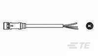 Złącze konfekcjonowane czujnika/aktuatora TE Connectivity 1-2273001-1, piny: 3, 1.50 m, 1 szt.