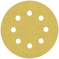 Papier ścierny EXPERT C470 z 8 otworami do szlifierek mimośrodowych, 115 mm, G 320, 5 części. Papier ścierny ekscentryczny Bosch Accessories EXPERT C470 2608900800 5 szt.