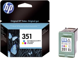 Tusz HP CB337EE (351), oryginalny, kolor
