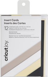 Wkładki Cricut Joy, neutralne, 12 sztuk Cricut Joy Insert Cards Zestaw kart