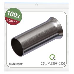 Końcówka rurkowa Quadrios 22C481 22C481, bez izolacji, 16 mm² x 12 mm, 100 szt.
