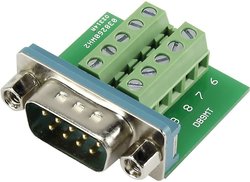 Złącze męskie D-Sub TRU COMPONENTS DSUB09M-10TB-2 1229332, rzędy: 2, styki: 9, 90 °, 1 szt.