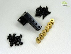 1: 14/1: 16 mostek napinający do blokady mechanizmu różnicowego aluminium czarny Most zwodzony Thicon Models 50013 1 szt.