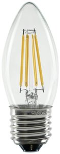 E-27  LED  3.2 W = 26 W  ciepła biel  Kształt świecy   Żarówka LED Segula 55314 E-27 3.2 W = 26 W 270 lm ciepła biel 1 szt.