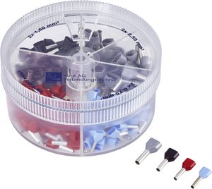 Zestaw podwójnych końcówek Vogt Verbindungstechnik 625515, 0.75 mm² - 2.50 mm², 200 szt.
