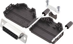 Zestaw listew żeńskich D-Sub MH Connectors MHDPPK15-DB15S-K, rzędy: 2, styki: 15, 180 °, 1 szt.