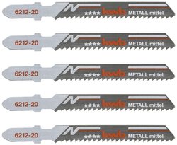 Brzeszczoty do wyrzynarek, do obróbki metalu, bimetaliczne, 5 x średnie kwb  621225 5 szt.