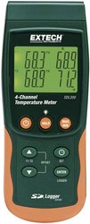 Termometr typu K, J, T, E, R, S, Pt100 Extech SDL200, -199 - +1700 °C