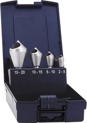 Pogłębiacze stożkowe z otworem poprzecznym HSSE Exact 5426, 90 st., 5-20 mm, 4 szt.