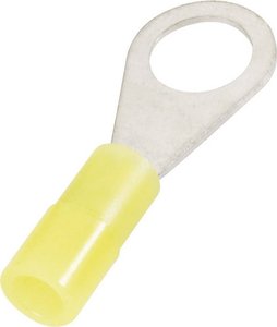Końcówka oczkowa  Maksymalne pole powierzchni przekroju=6 mm² Ø otworu=6.5 mm Izolowane częściowo żółty Cimco 180054 1 szt.