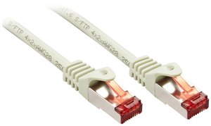 Kabel LAN LINDY 47343, 1 szt., RJ45, CAT 6, S/FTP, 1.50 m, szary