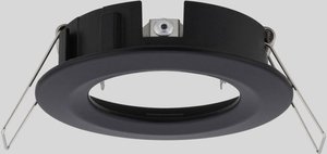 Oprawa wpuszczana LED Wybierz zestaw podstawowy sztywny IP44 okrągły 78mm maks. 3x10W czarny mat Pierścień montażowy do oświetlenia Paulmann EBL Choose 92481 Zestaw 3-elementowy 10 W