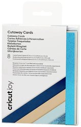 Cricut Joy™ Cutaway Cards Zestaw kart  beżowy, turkusowy (błyszczący), granatowy, jasnoniebieski