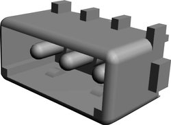 Obudowa złącza pin męskiego na PCB TE Connectivity 350210-1 350210-1, wire-to-board, piny: 3, 1 szt.