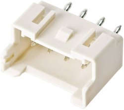 Listwa kołkowa, męska, standardowa JST B04B-XASK-1 (LF)(SN), Ilość pinów 4, Wymiary siatki: 2.50 mm, 1 szt.