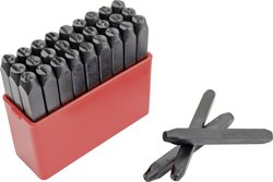 Punce Mannesmann 243-B-3MM, litery A-Z, wys. 3 mm