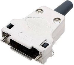 Obudowa złącza D-SUB encitech DTZF15-RGL-K 7960-0207-02, odlew cynkowy, 180 °, 1 szt.