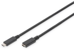 Digitus AK-300210-020-S, [1x złącze męskie USB-C 2.0 - 1x złącze żeńskie USB-C], 2.00 m