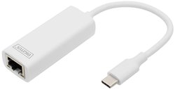 adapter RJ45, USB Digitus DN-3024 DN-3024, [1x złącze męskie USB-C 3.2 (USB 3.0) - 1x złącze żeńskie RJ45]