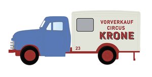 Model ciężarówki Minis by Lemke LC3236 N Opel Blitz walizka Circus Krone